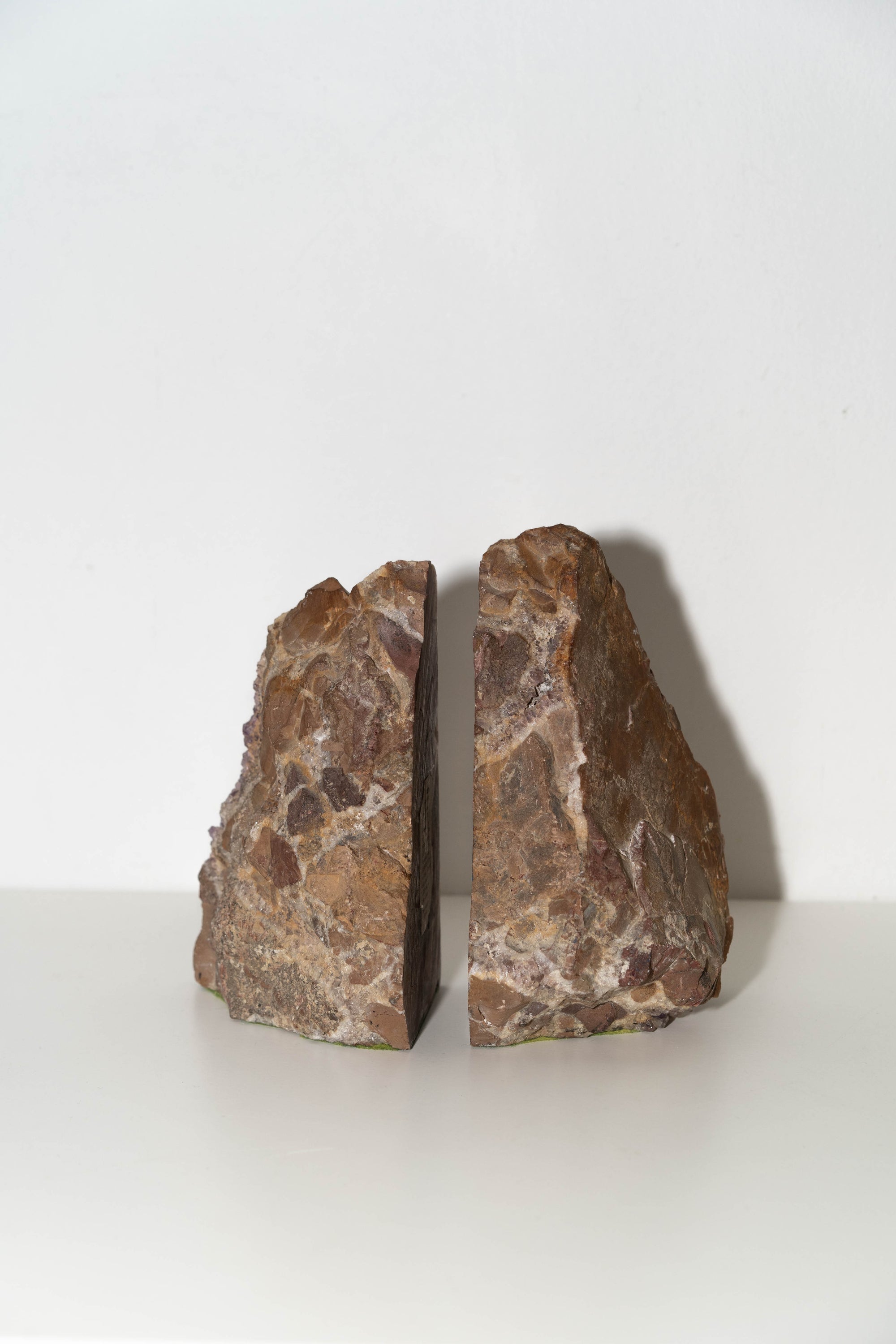 Raw Amethyst Bookends