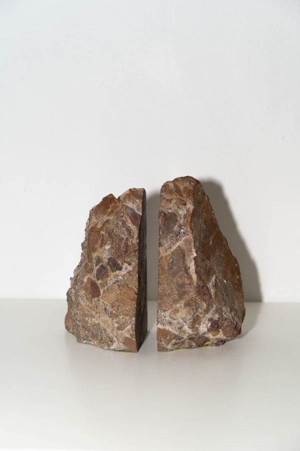 Raw Amethyst Bookends