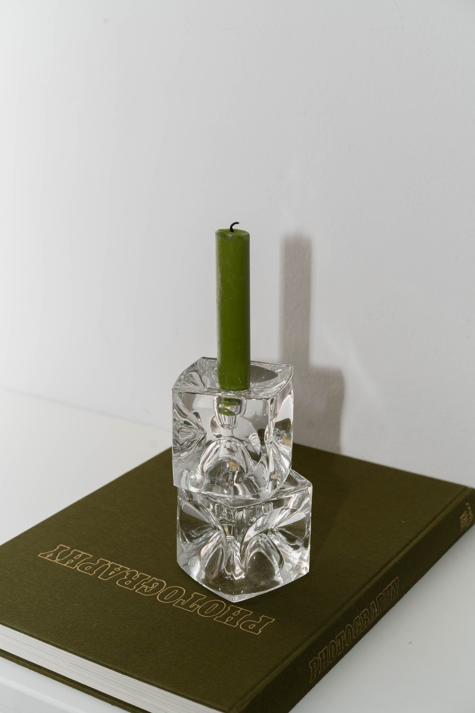 Glass Cube Candleholder Set