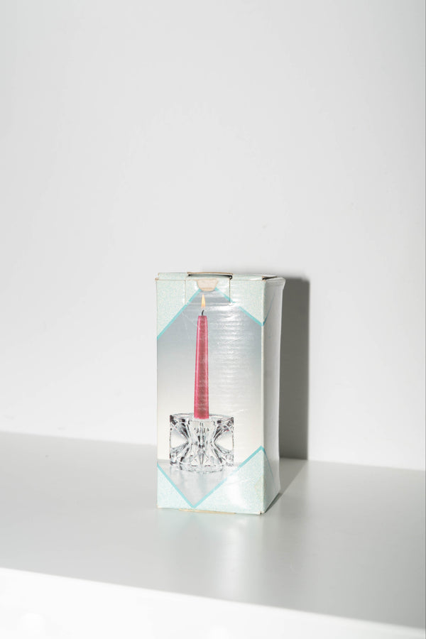 Glass Cube Candleholder Set