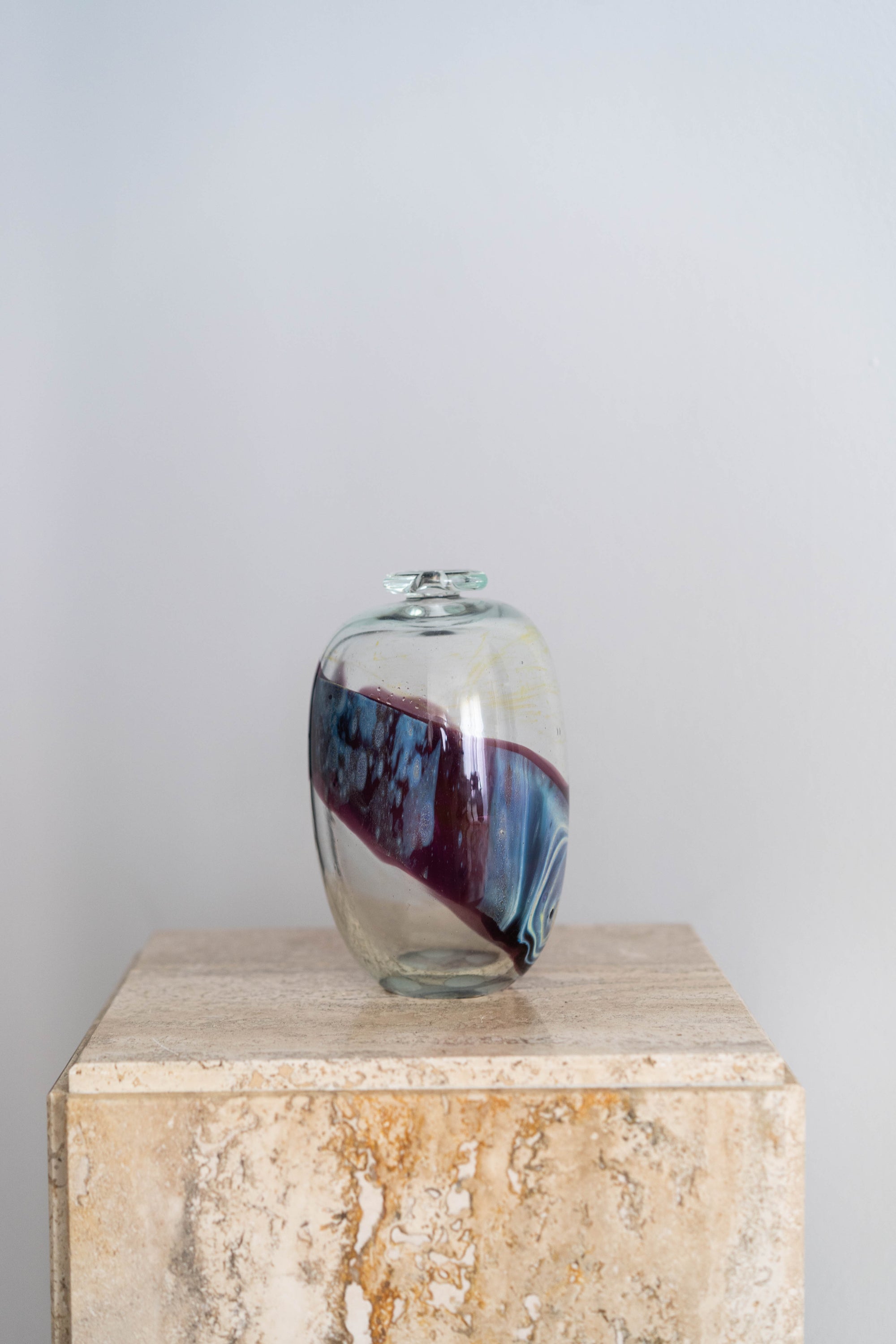 Swirl Art Glass Vase