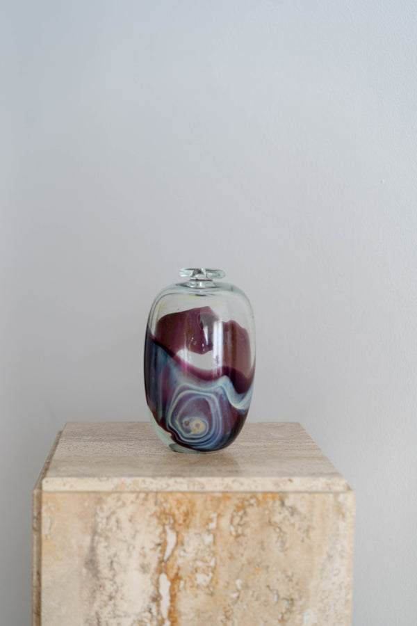 Swirl Art Glass Vase