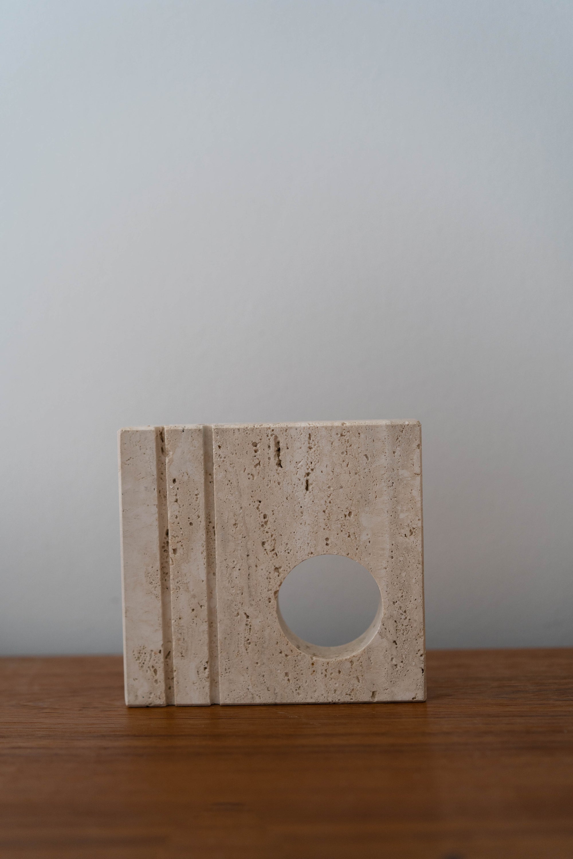 Fratelli Manelli Square Travertine Vase