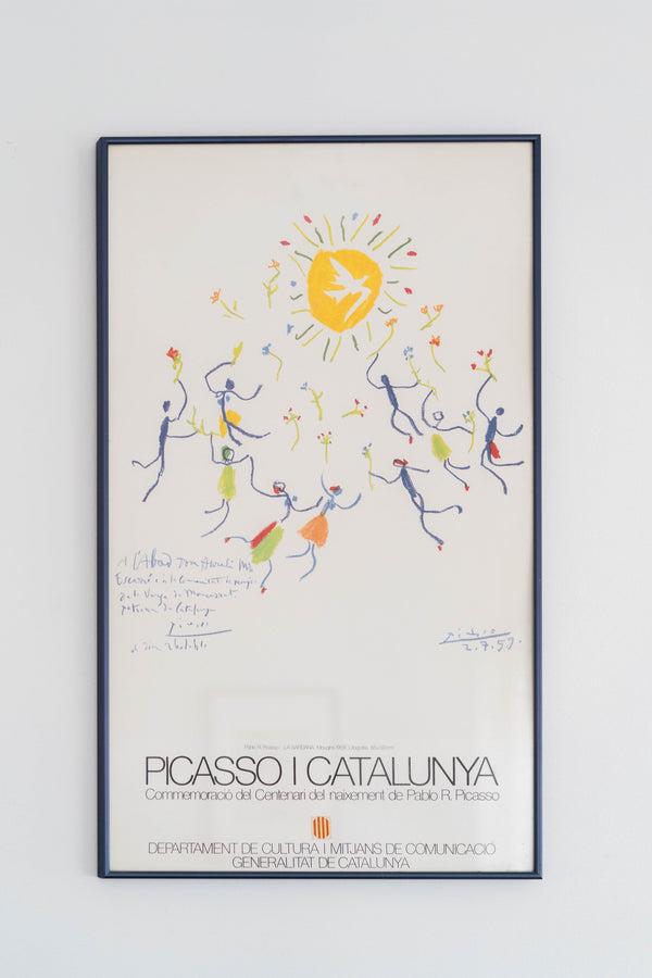1981 Picasso and Catalunya Framed Exhibition Poster