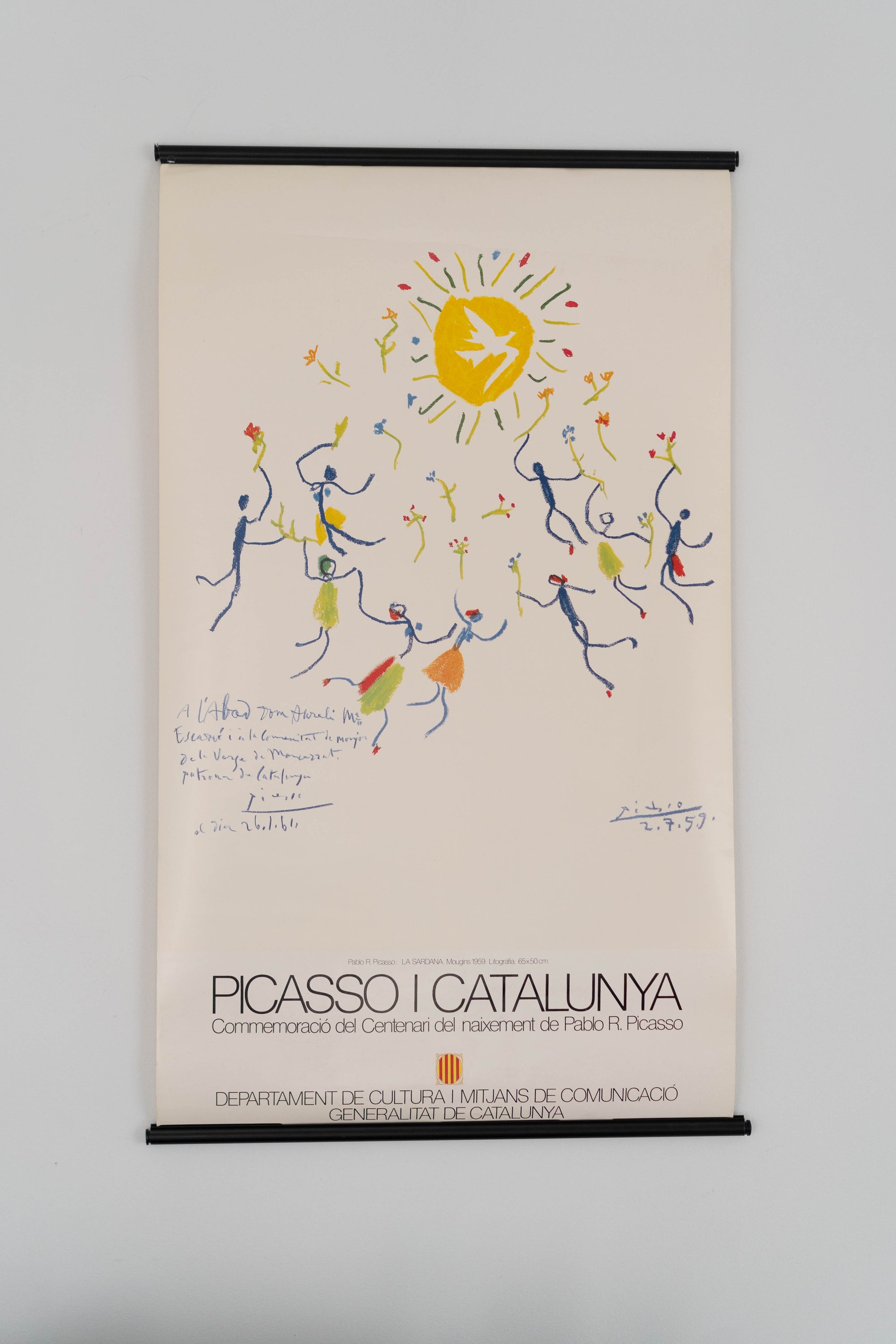 1981 Picasso and Catalunya Exhibition Poster