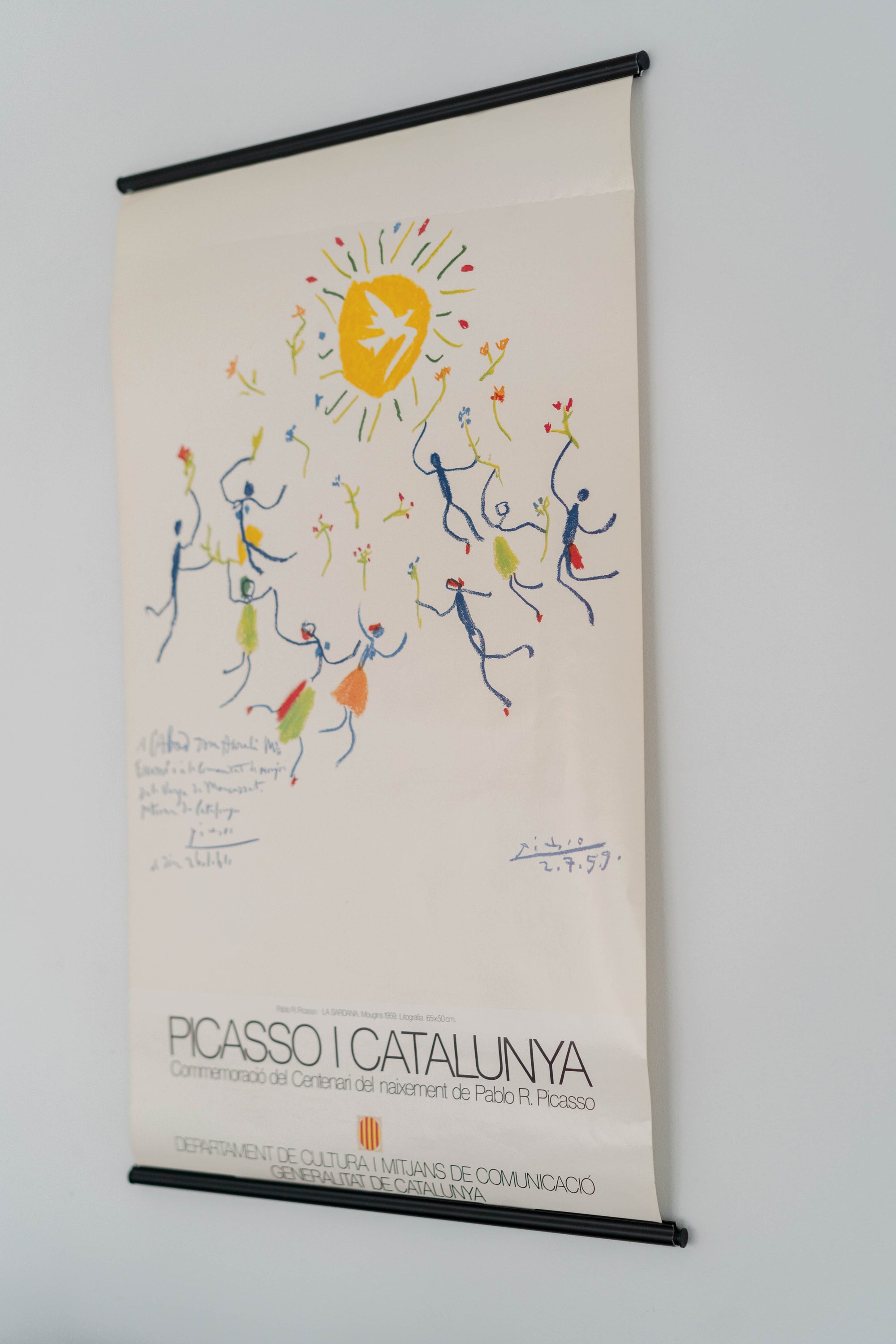 1981 Picasso and Catalunya Exhibition Poster