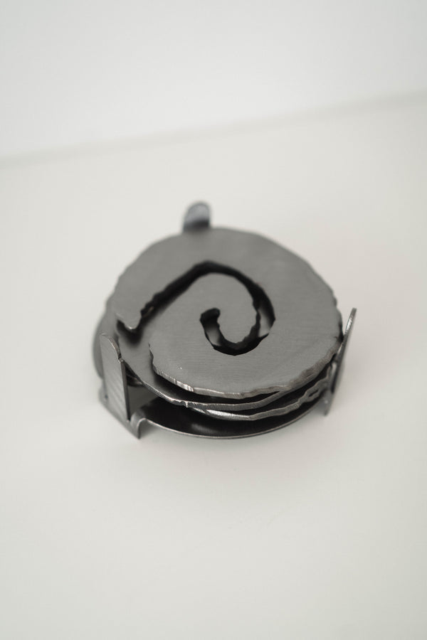 Steel Spiral Coaster Set
