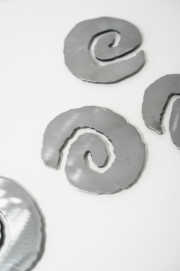 Steel Spiral Coaster Set