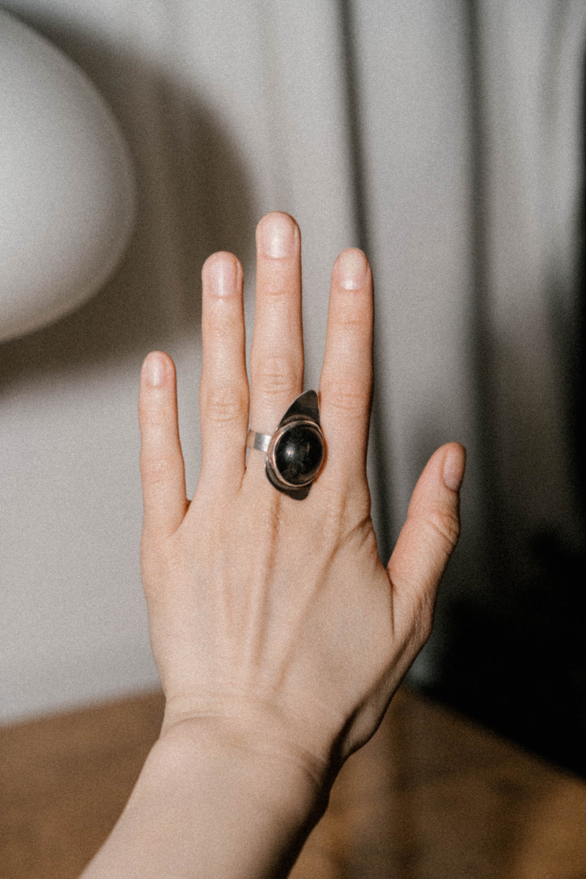 Modernist Labradorite Ring