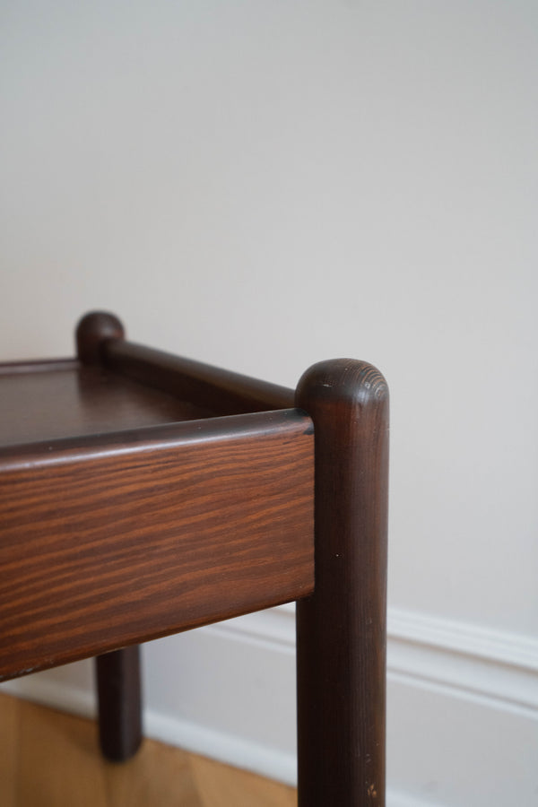 1970s Wood Side Table