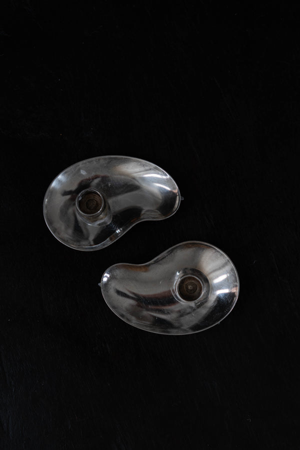 Kidney Bean Shaped Candle Holder Set