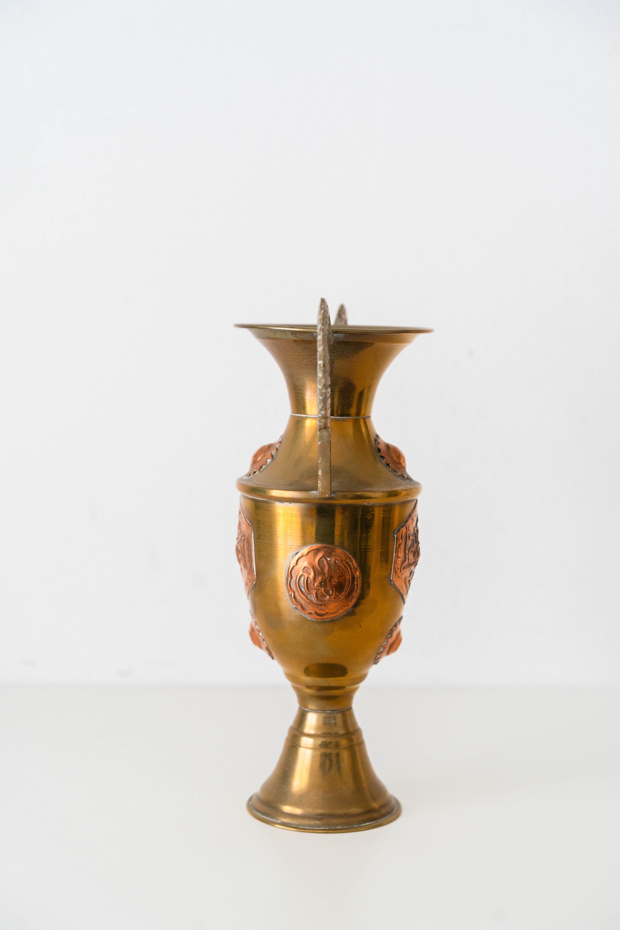 Brass and Copper Amphora Vessel