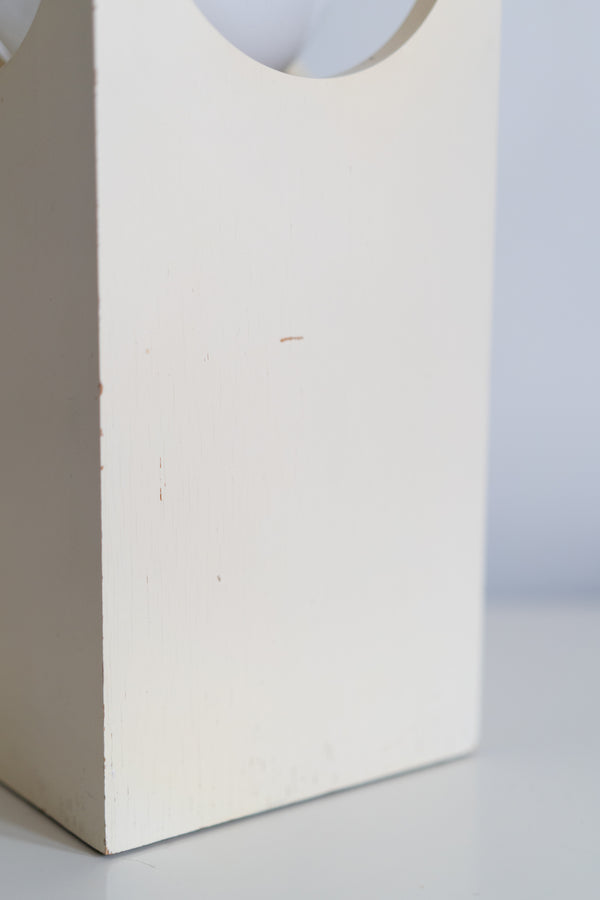 Rectangular Space Age Wooden Table Lamp