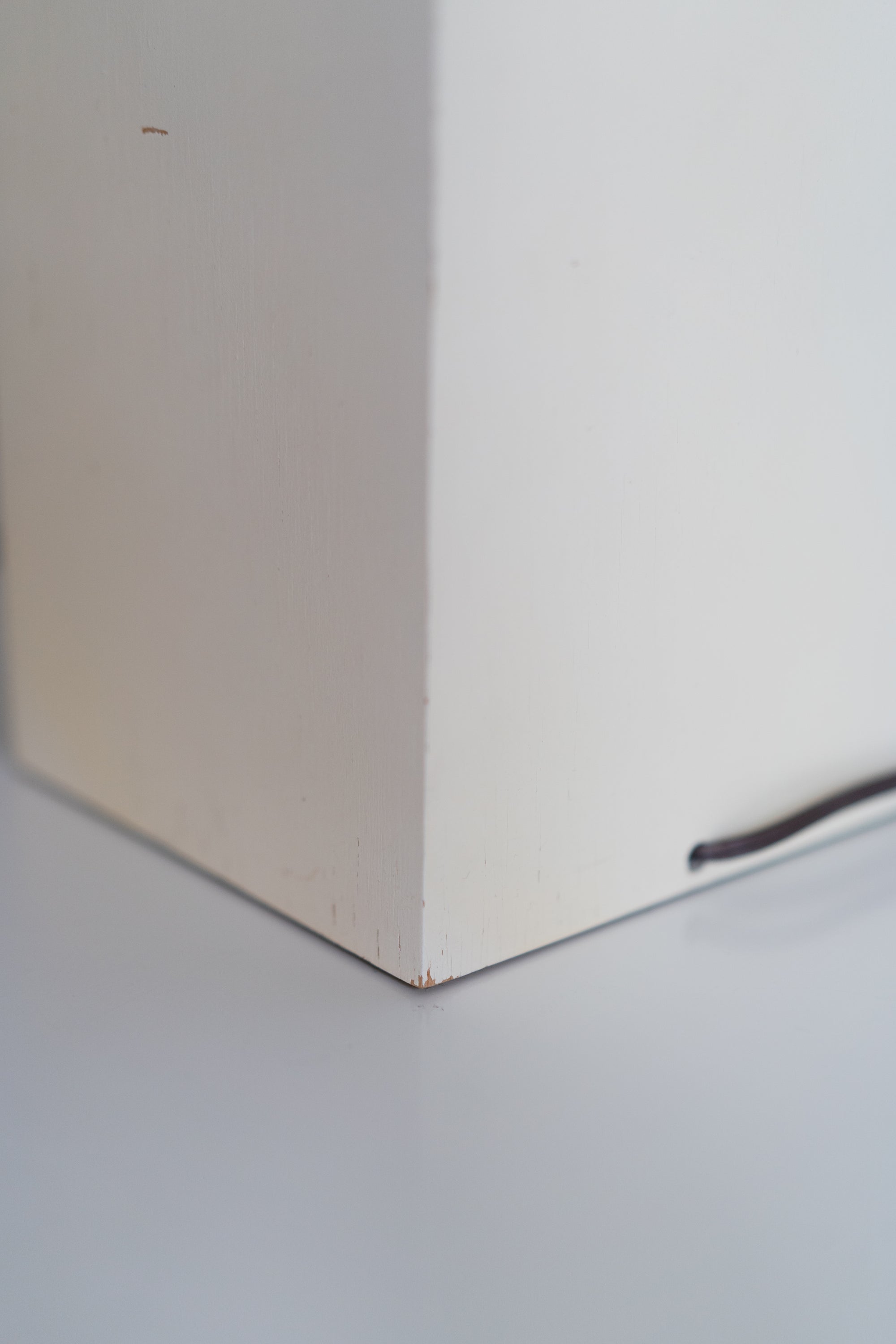 Rectangular Space Age Wooden Table Lamp