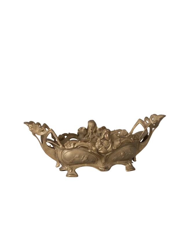 French Art Nouveau Figural Jardinière