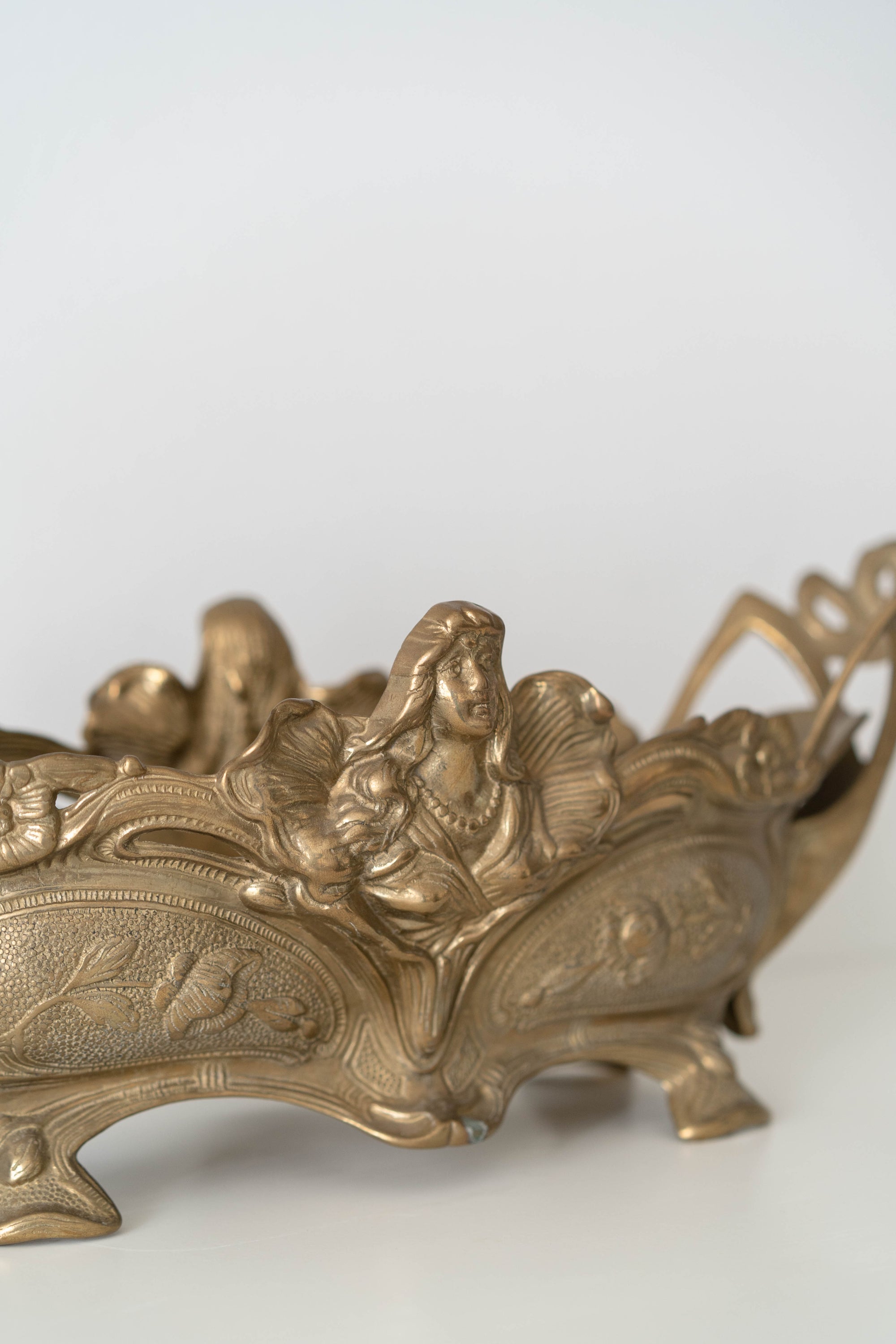 French Art Nouveau Figural Jardinière
