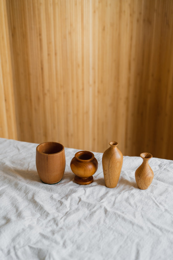 Turned Wood Vases