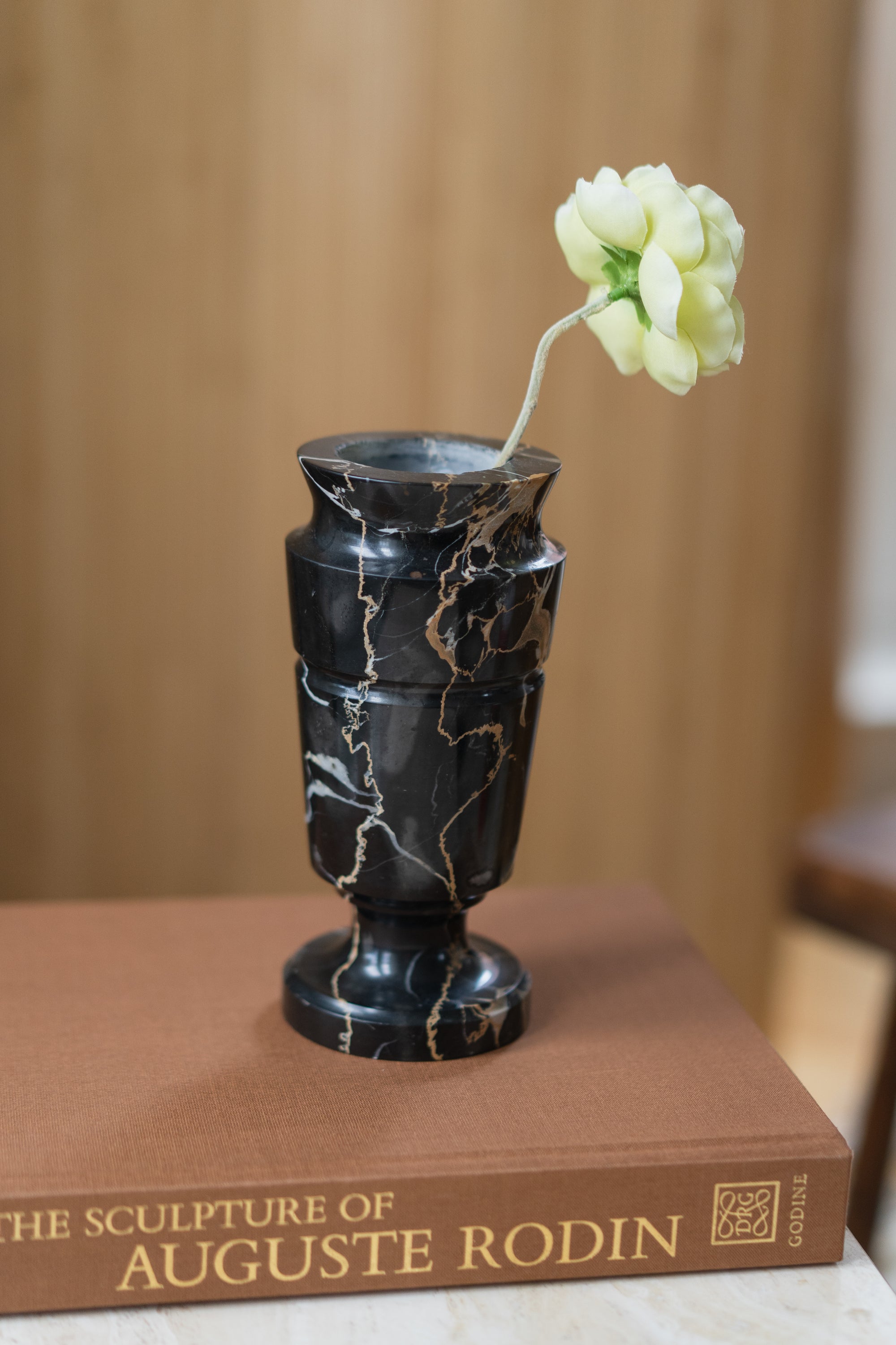 Black Marble Vase