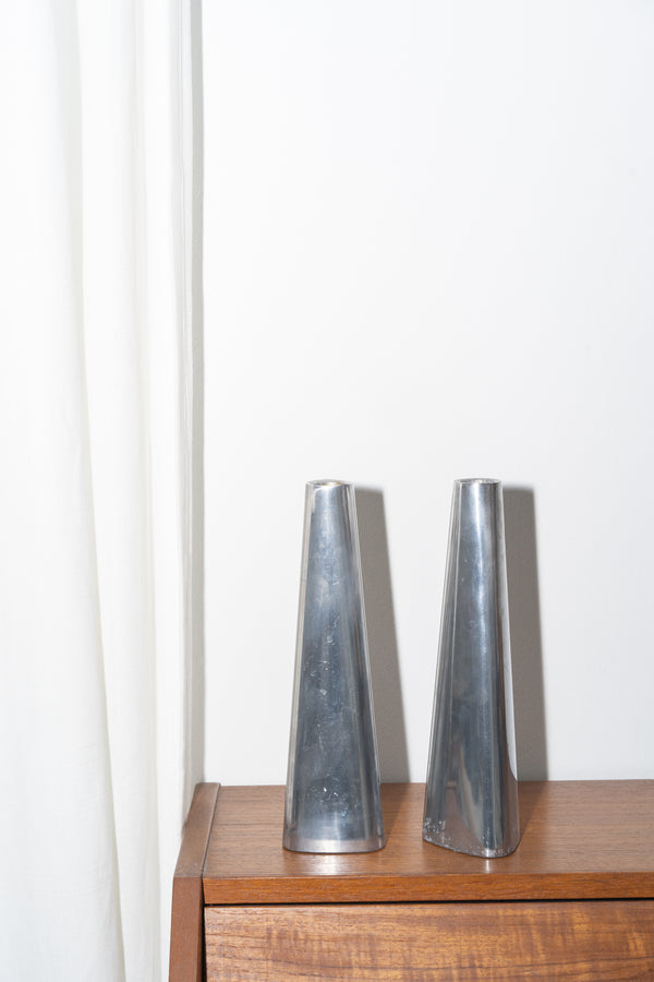 Vintage IKEA Aluminum Candlesticks