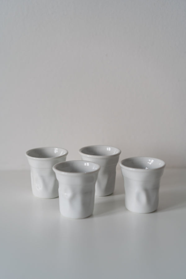 Crumpled Ceramic Espresso Cups