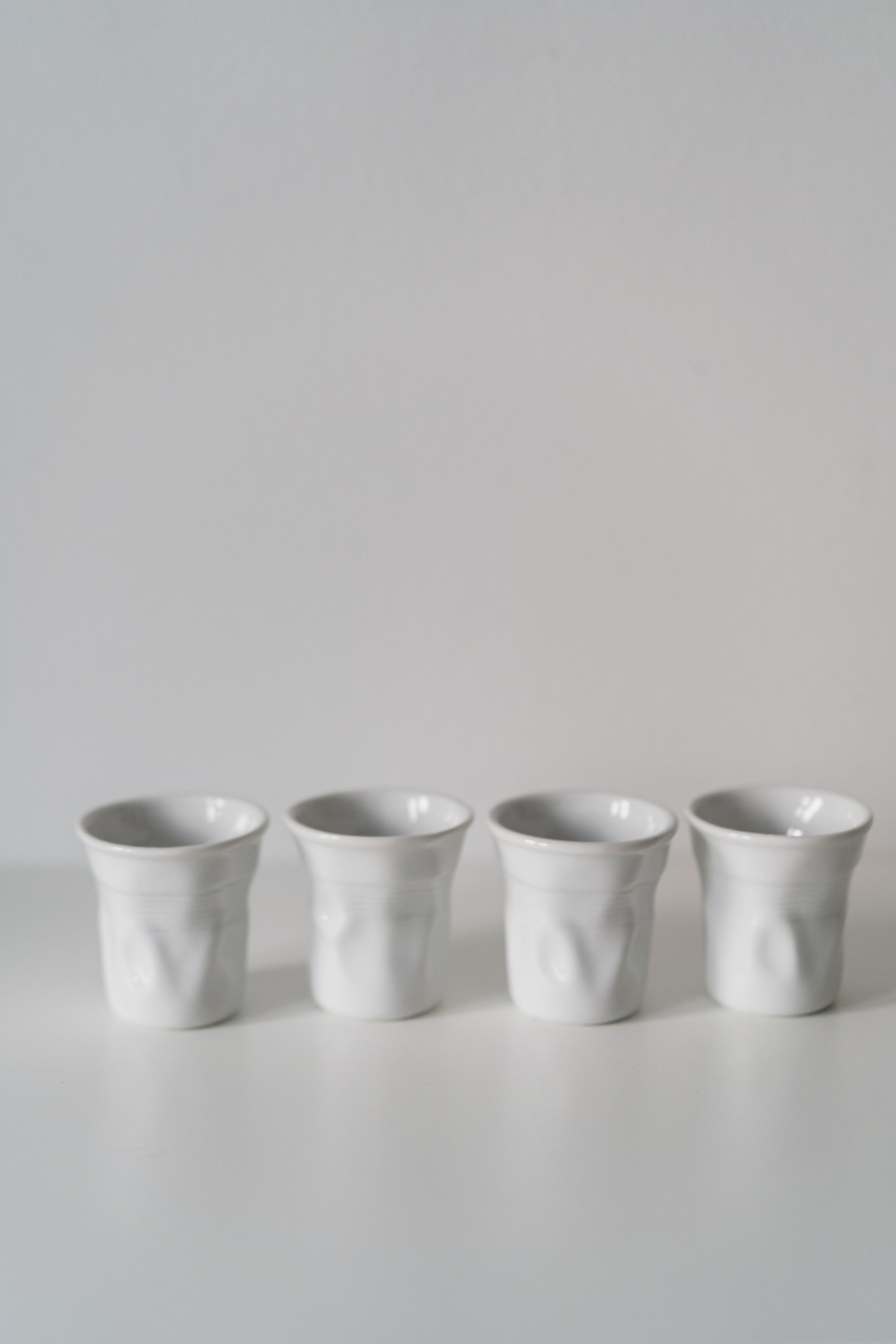 Crumpled Ceramic Espresso Cups