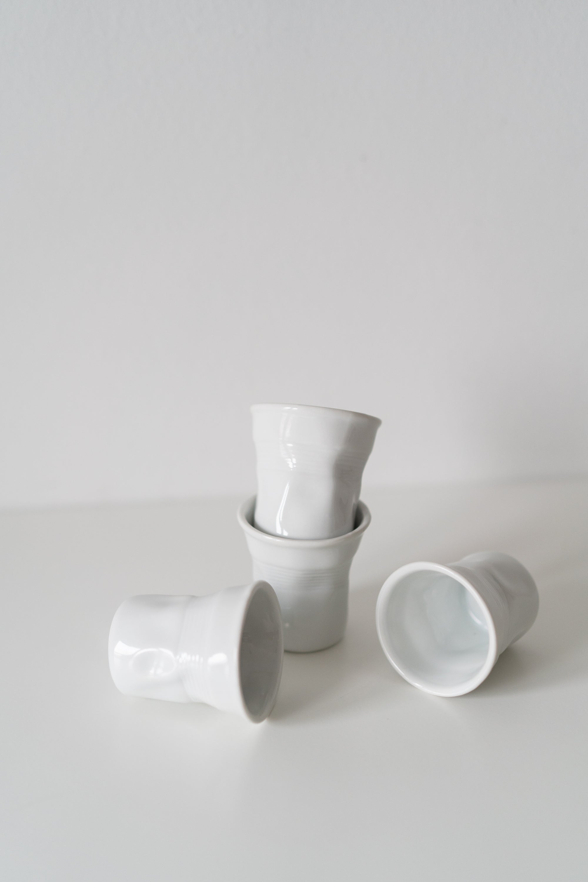 Crumpled Ceramic Espresso Cups