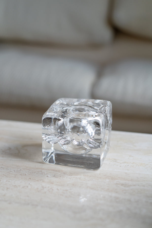 Kosta Boda Interlocking Glass Ashtray