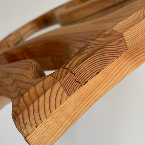 Biomorphic Wood Mirror