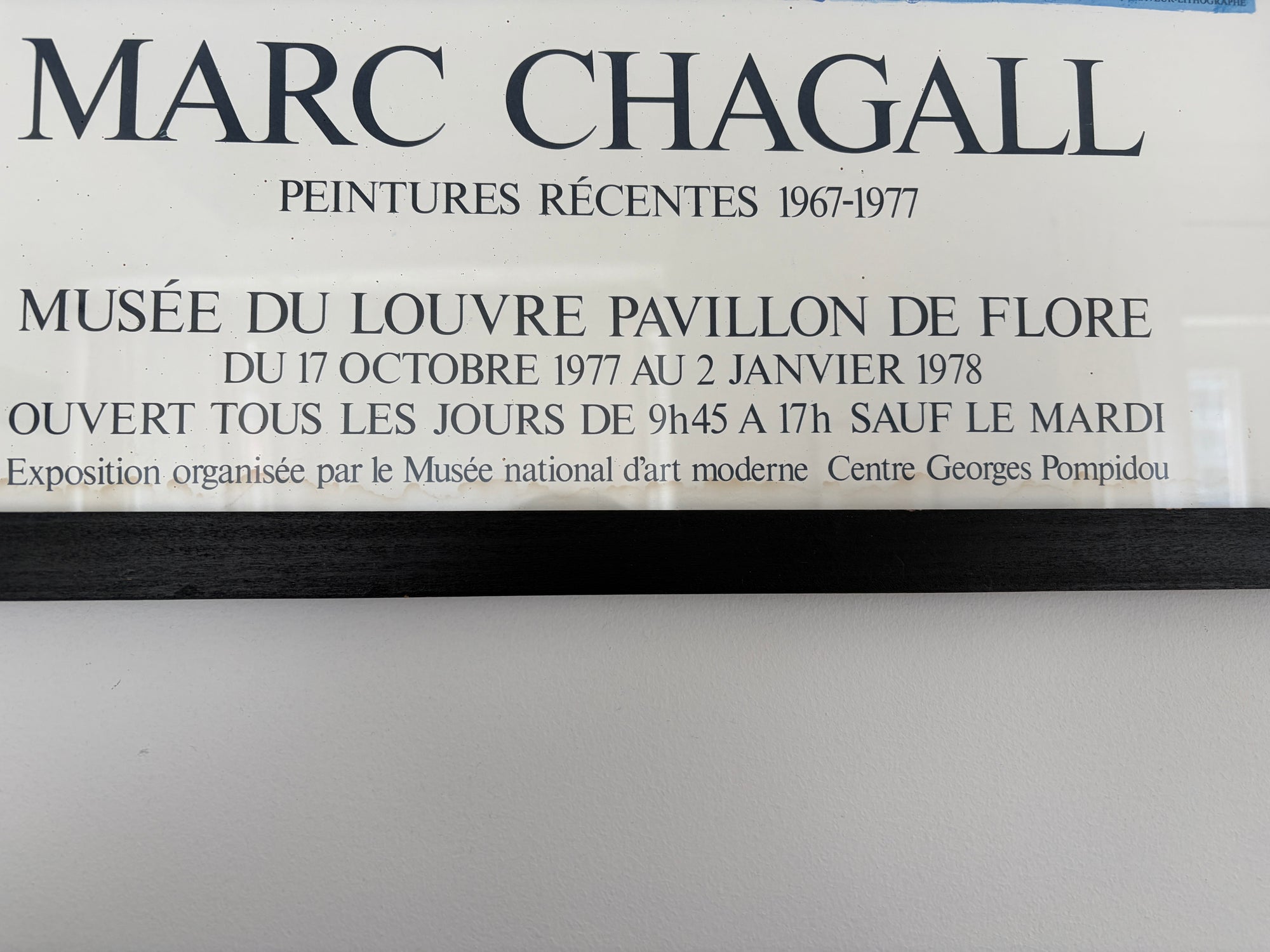Chagall 1967–1977 Exhibition Poster