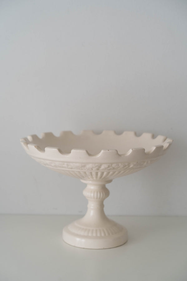 Ceramic Pedestal Fruit Bowl