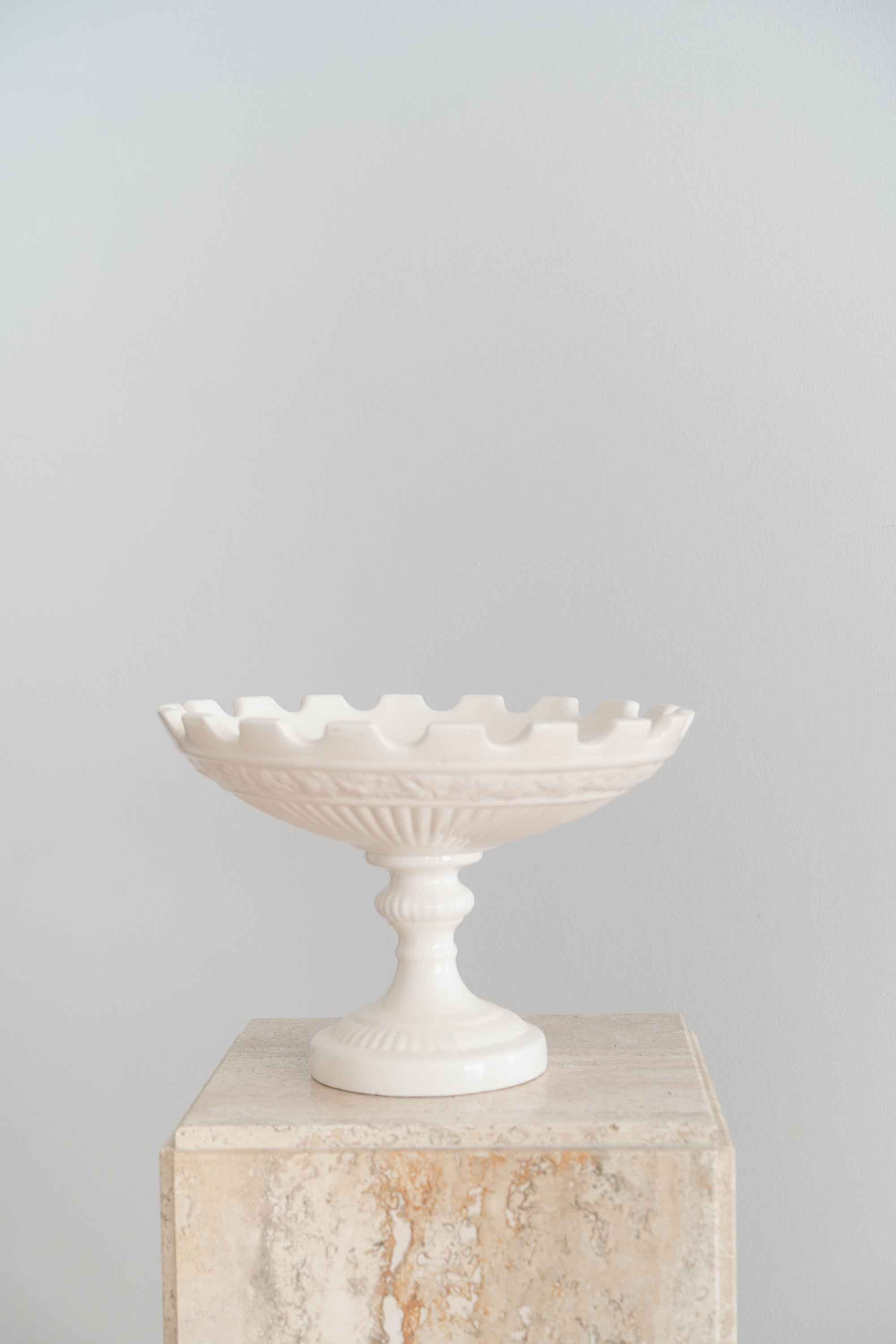 Ceramic Pedestal Fruit Bowl