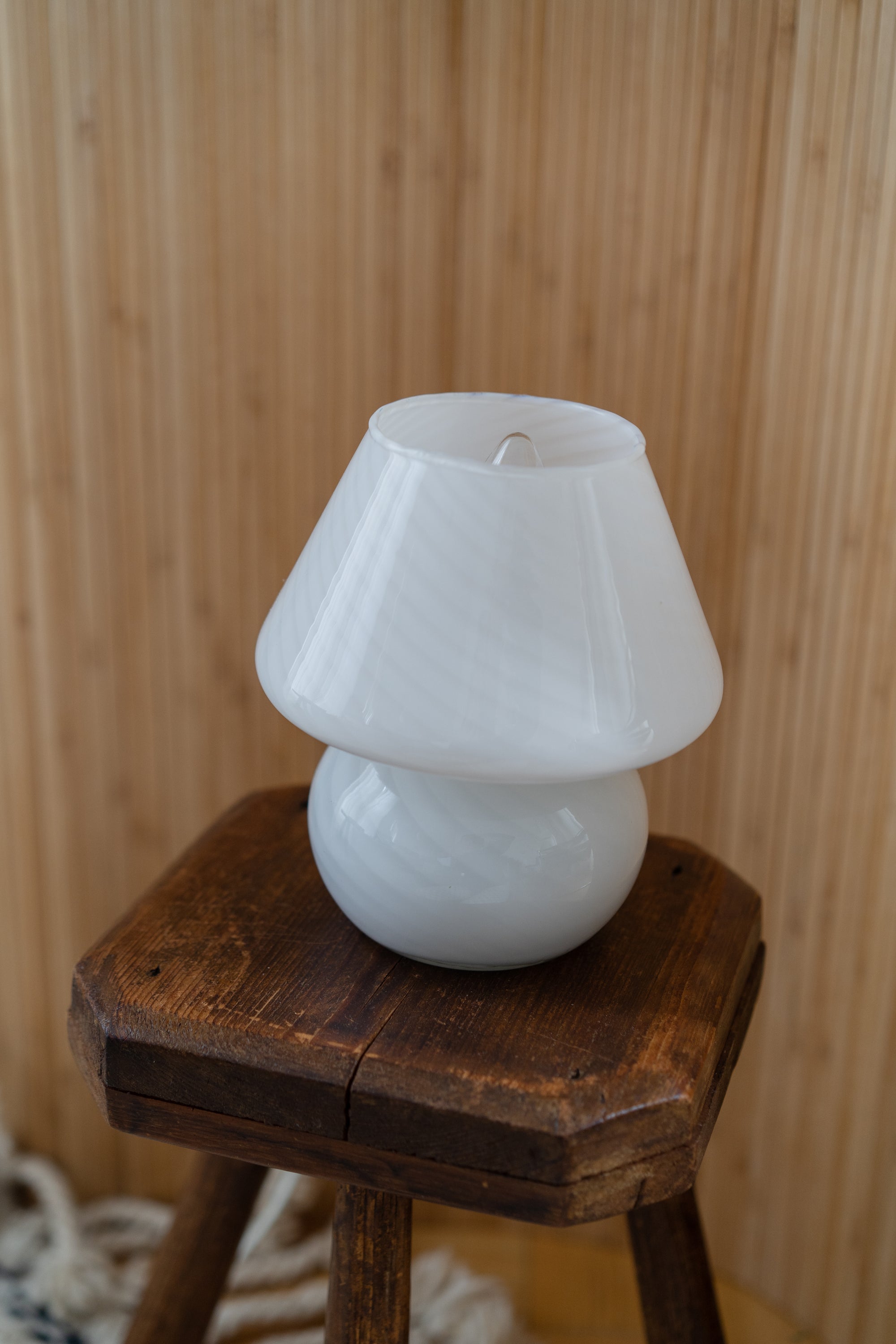 Baby Swirl Murano Mushroom Lamp