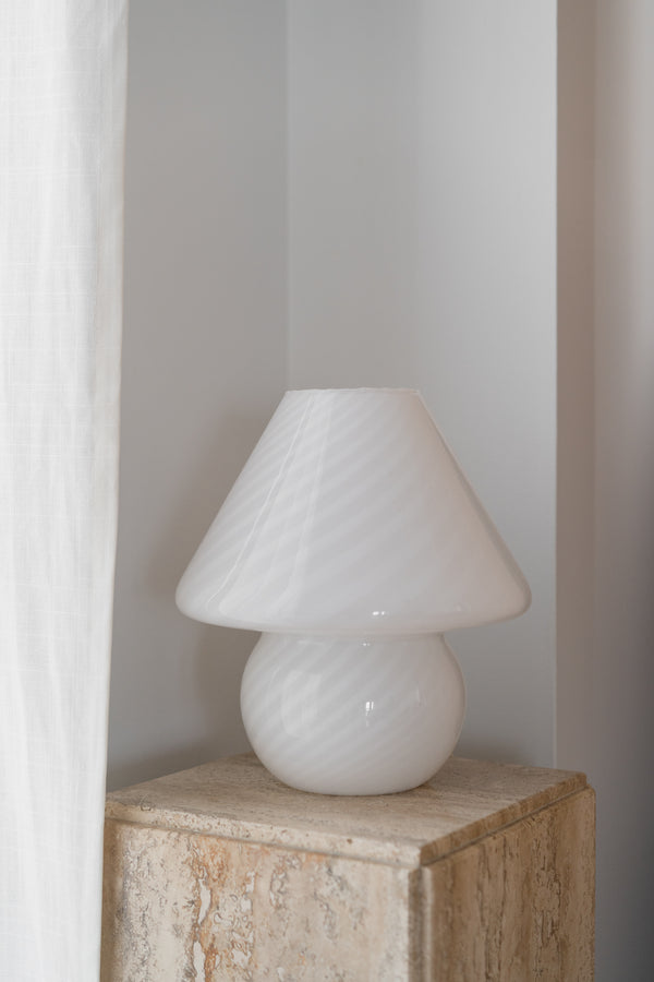 Swirl Murano Mushroom Lamp