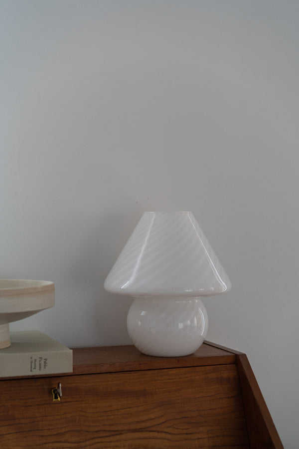 Swirl Murano Mushroom Lamp