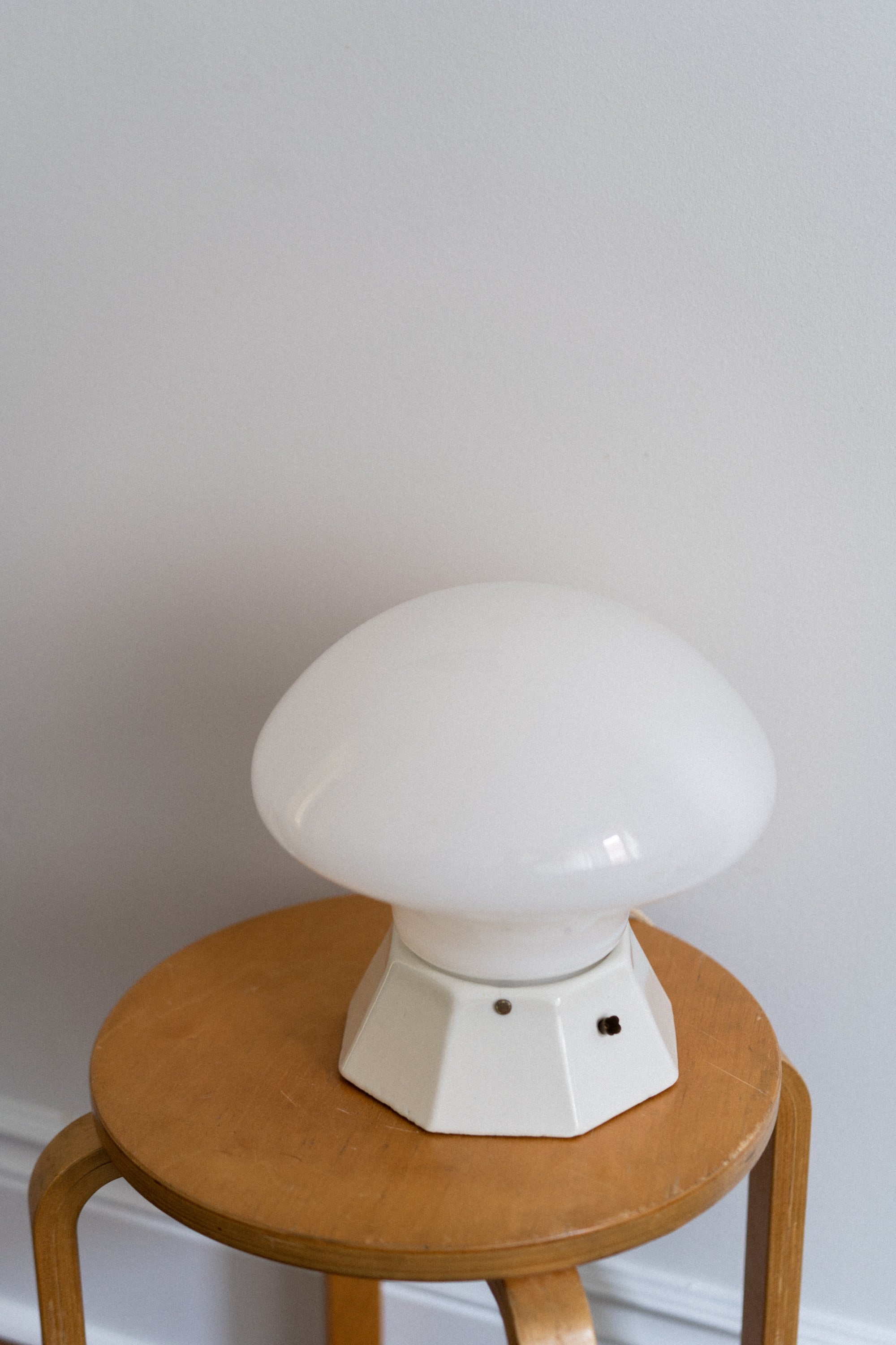 Ceramic Base Mushroom Lamp