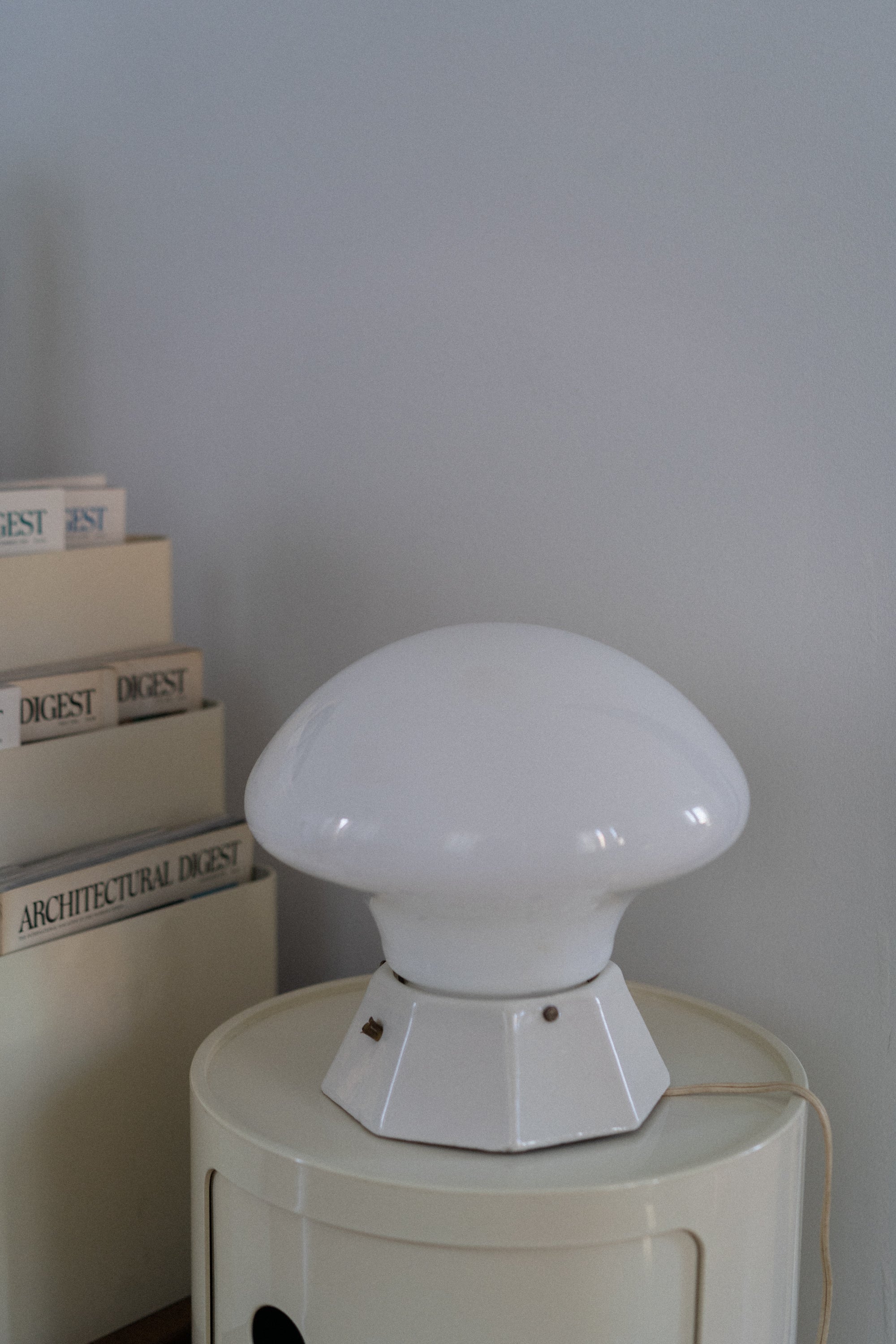 Ceramic Base Mushroom Lamp