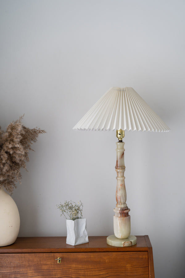 Onyx table lamp