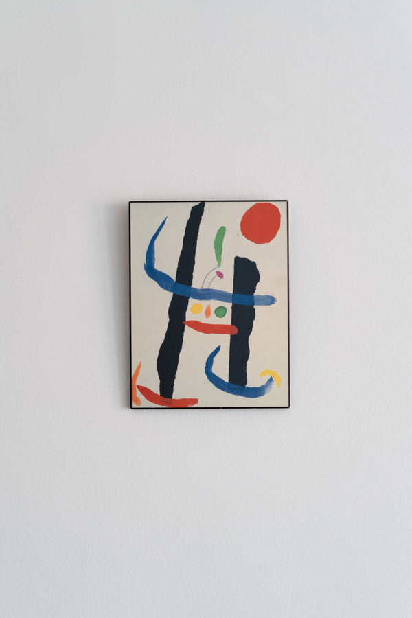 Plaque mounted art prints (Léger, Matisse, Miró)