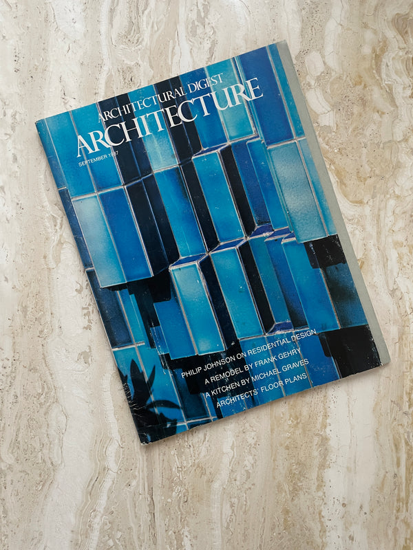 Architectural digest: Architecture Sep 1987